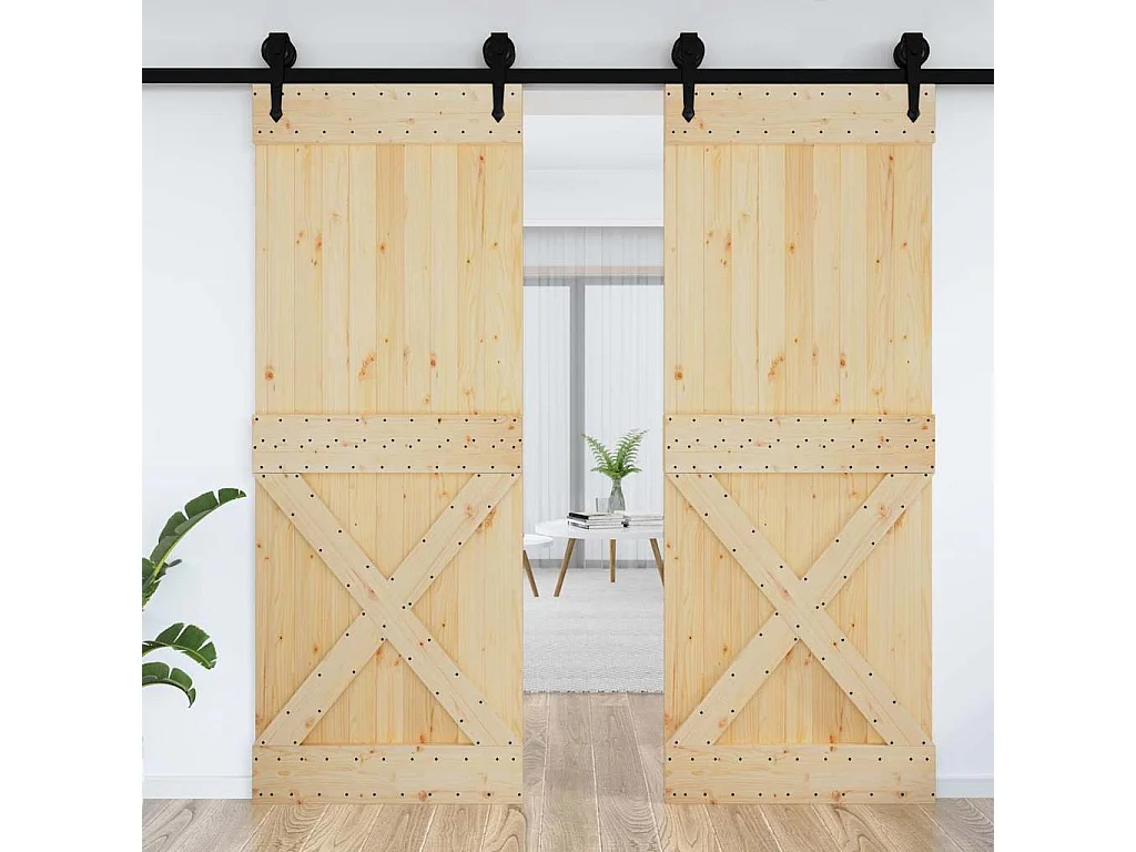 Porte NARVIK 85x210 cm bois massif de pin