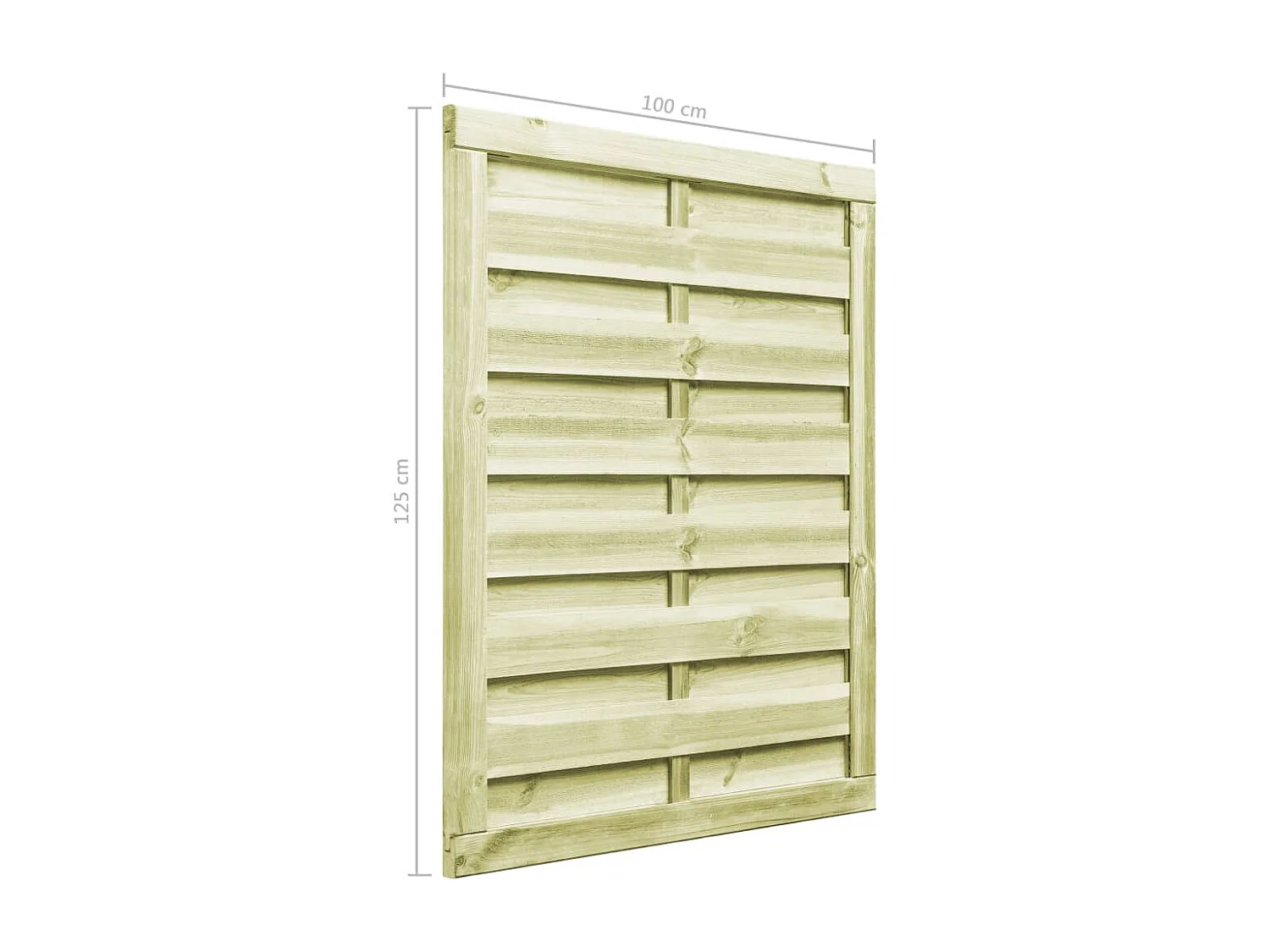 Geïmpregneerde grenenhouten poort 100x125 cm Groen