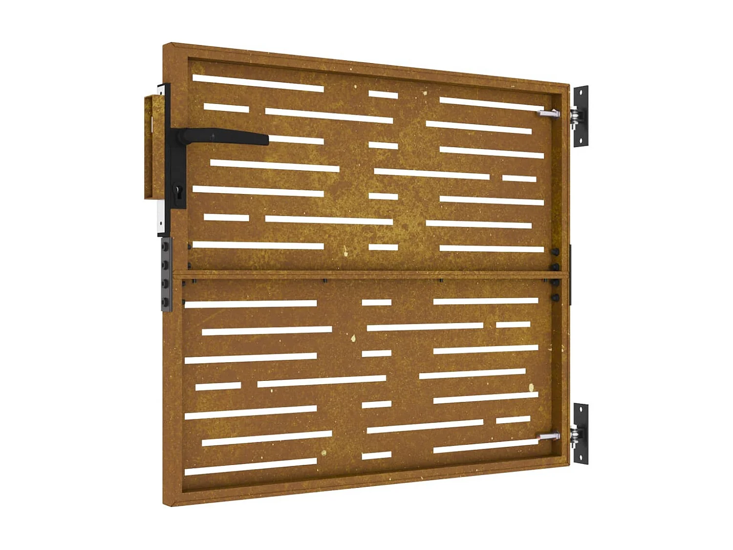 Tuinpoort 85x75 cm cortenstaal vierkant design