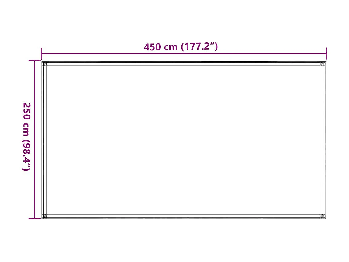 Tapis de tente 250x450 cm Beige