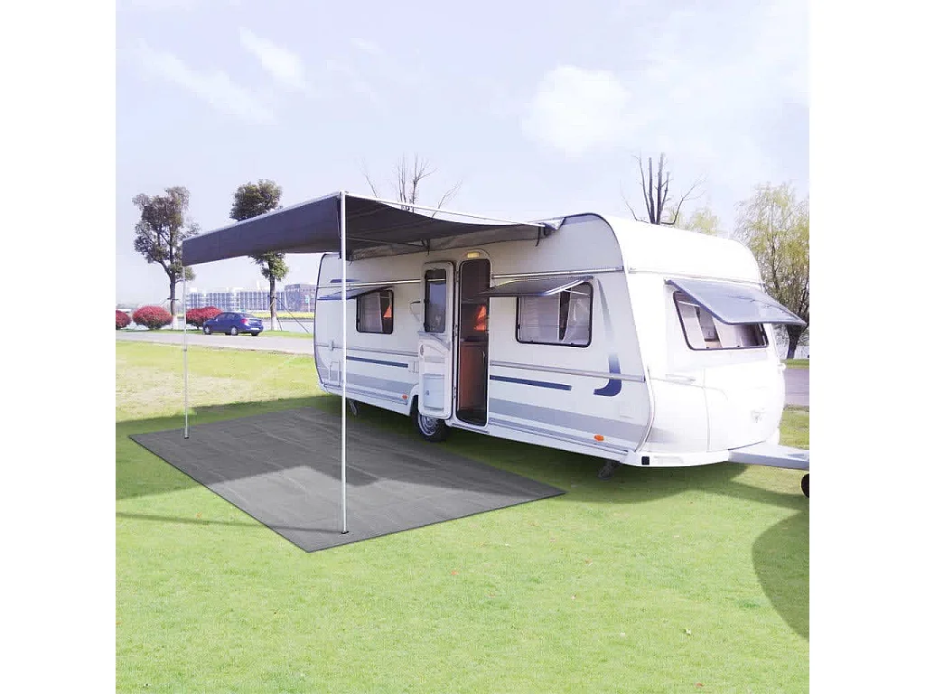 Zeltteppich 250x600 cm Hellgrau