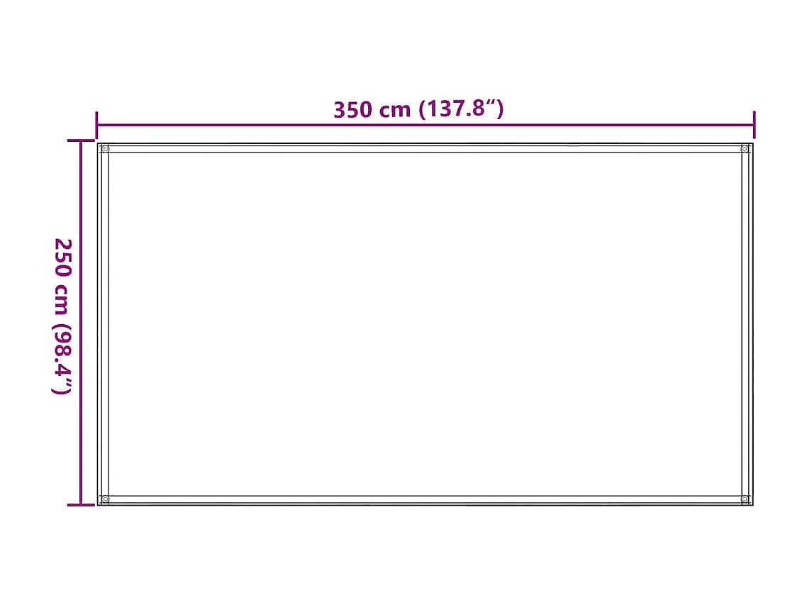 Tapis de tente 250x350 cm Taupe