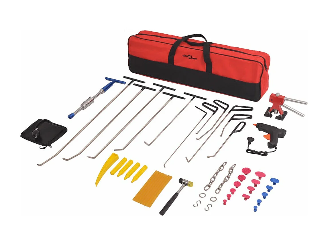 50-teiliges Dellenreparaturset aus Edelstahl ohne Lackierung