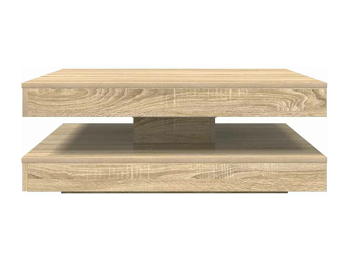 360 Grad drehbarer Couchtisch Sonoma Eiche 90x90x34,5 cm