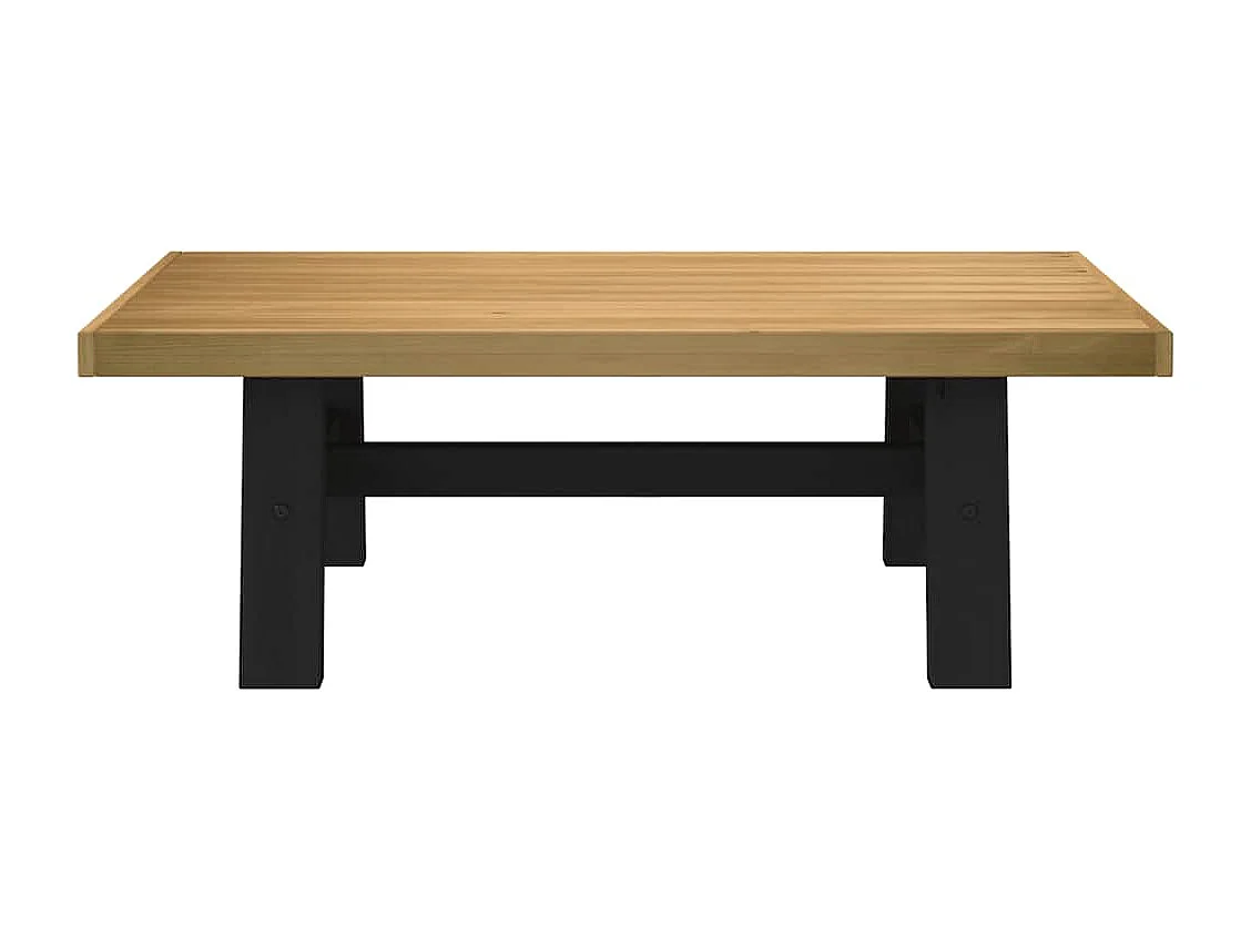 Table basse NOAIN pieds en forme de A 120x60x40 cm massif pin