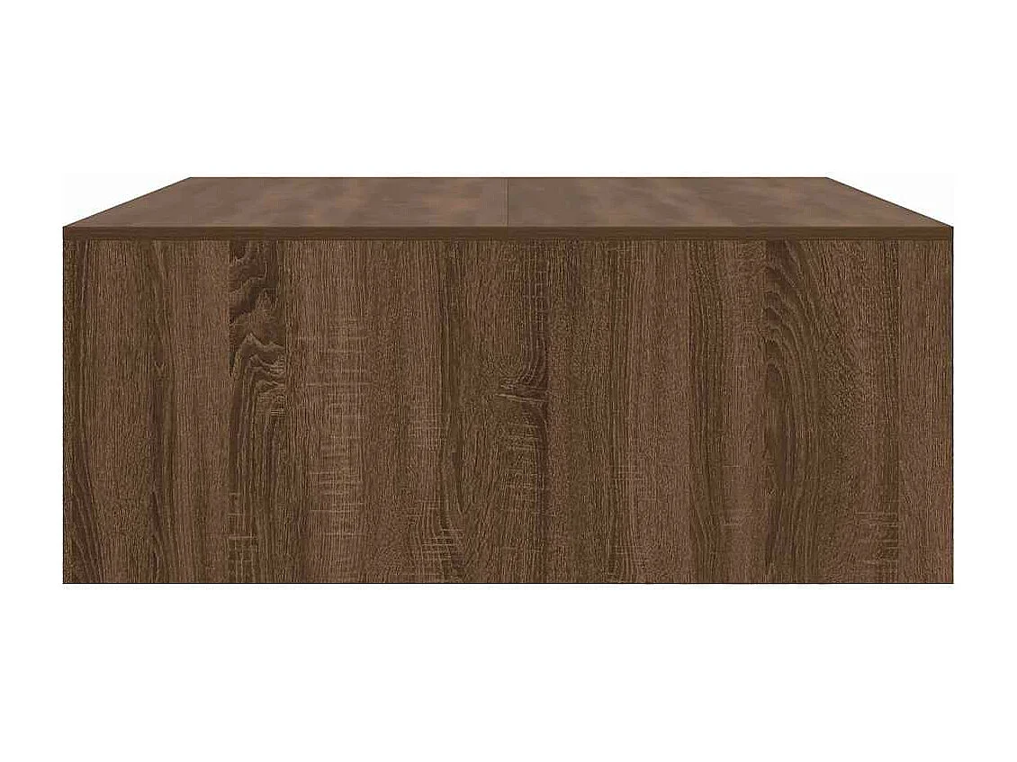 Tavolino con cassetti rovere marrone 100x100x40 cm