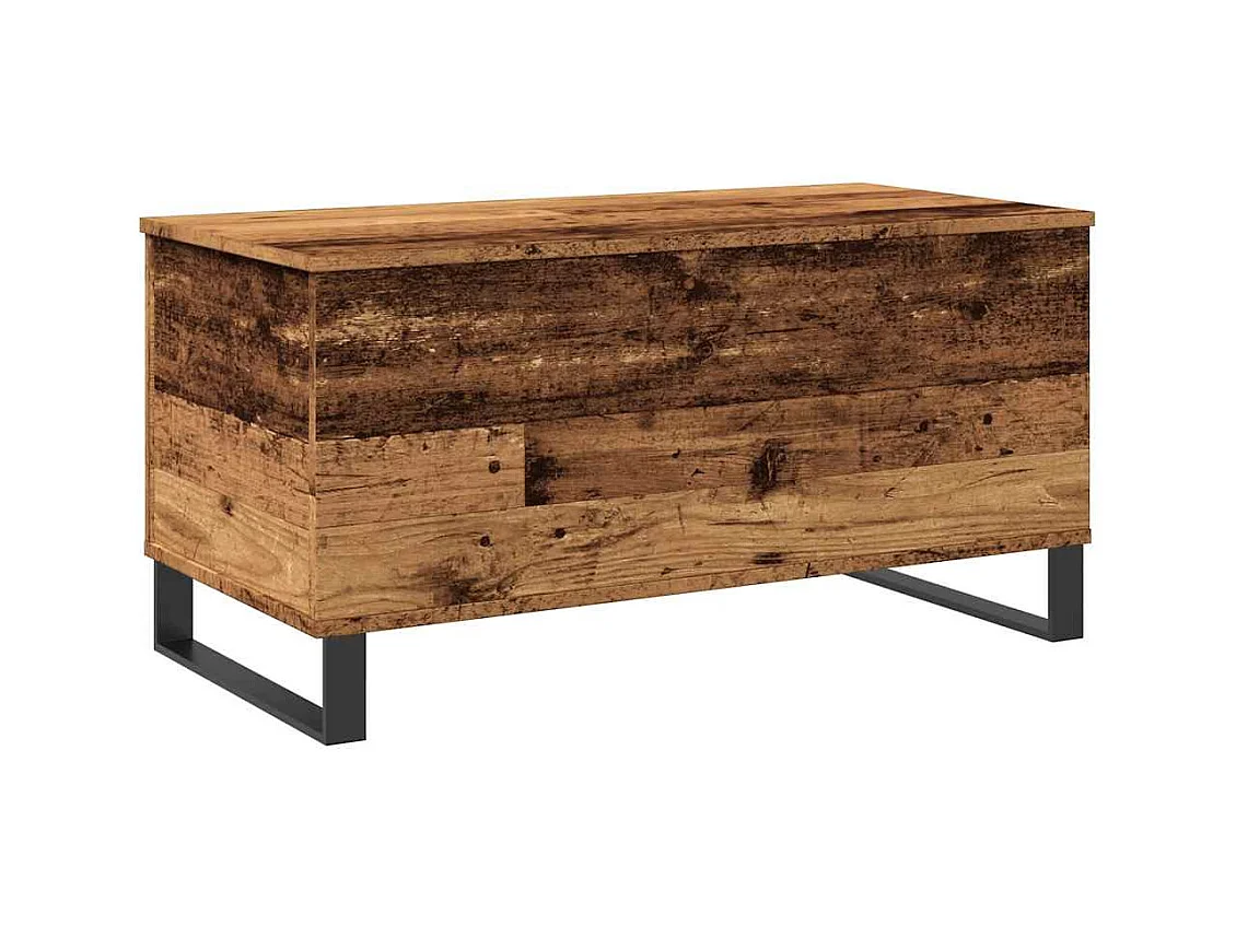Mesa de centro madeira velha 90x44,5x45 cm madeira engenheirada