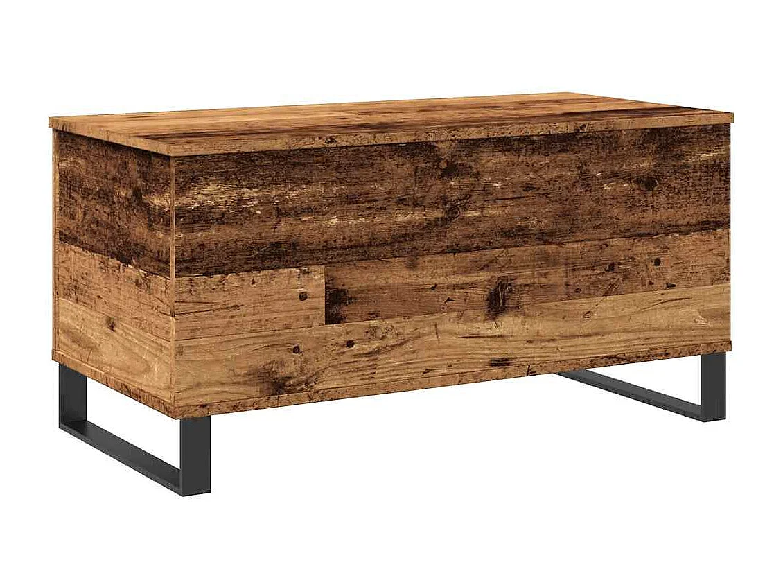 Table basse vieux bois 90x44,5x45 cm bois d'ingénierie