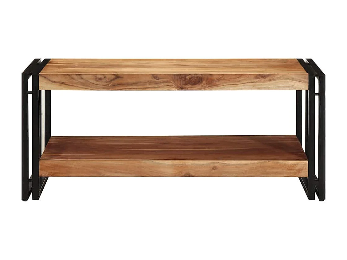 Mesa de centro 90x50x38 cm madeira maciça de acácia