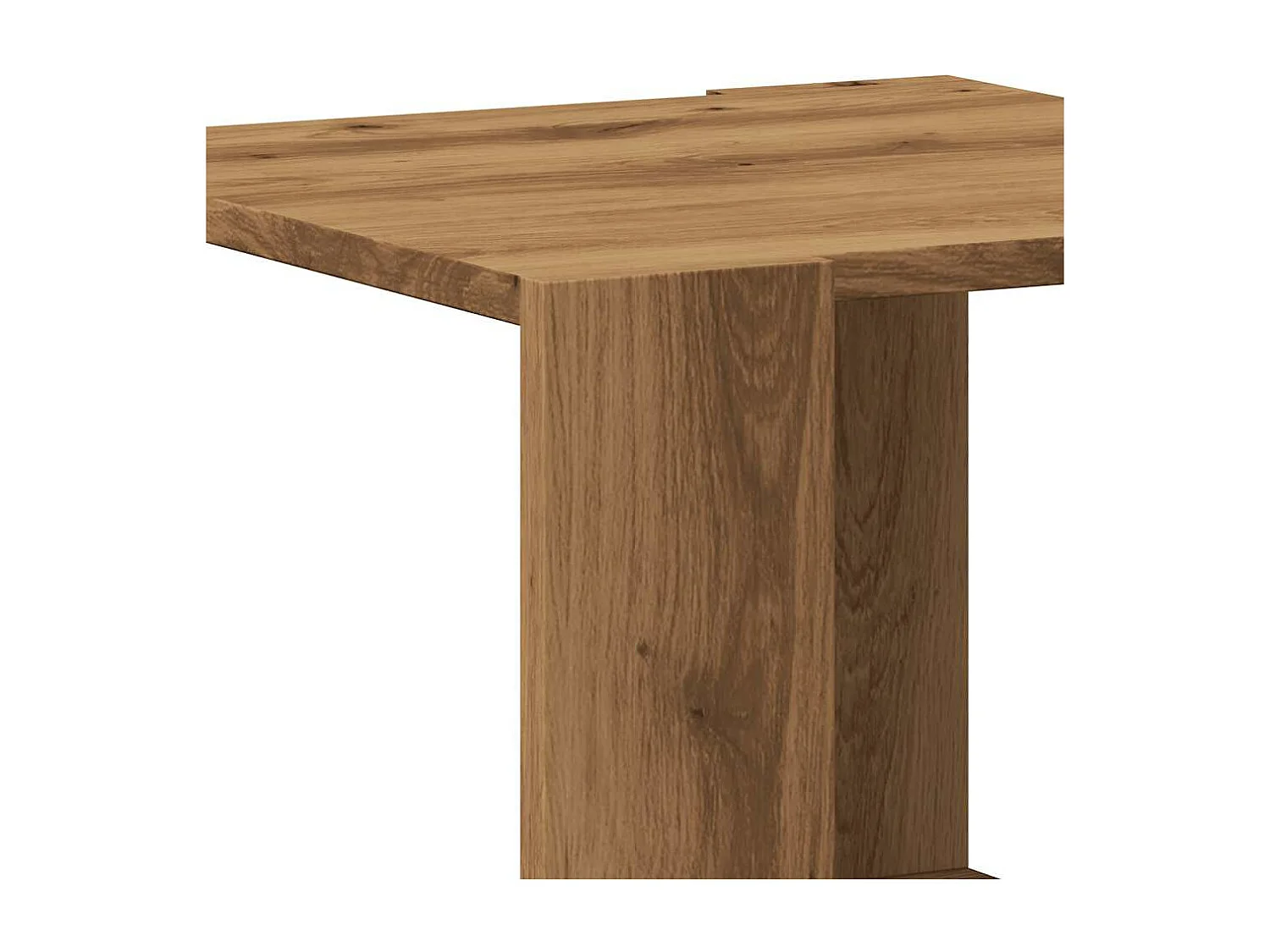 Mesa de centro feita à mão em carvalho 40x40x30 cm madeira de engenharia