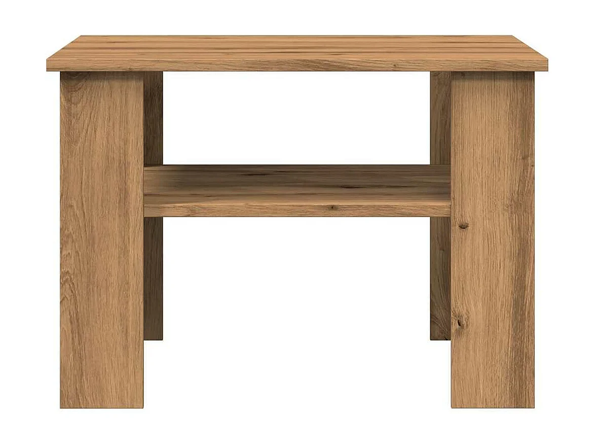 Mesa de centro feita à mão em carvalho 60x60x42cm madeira de engenharia