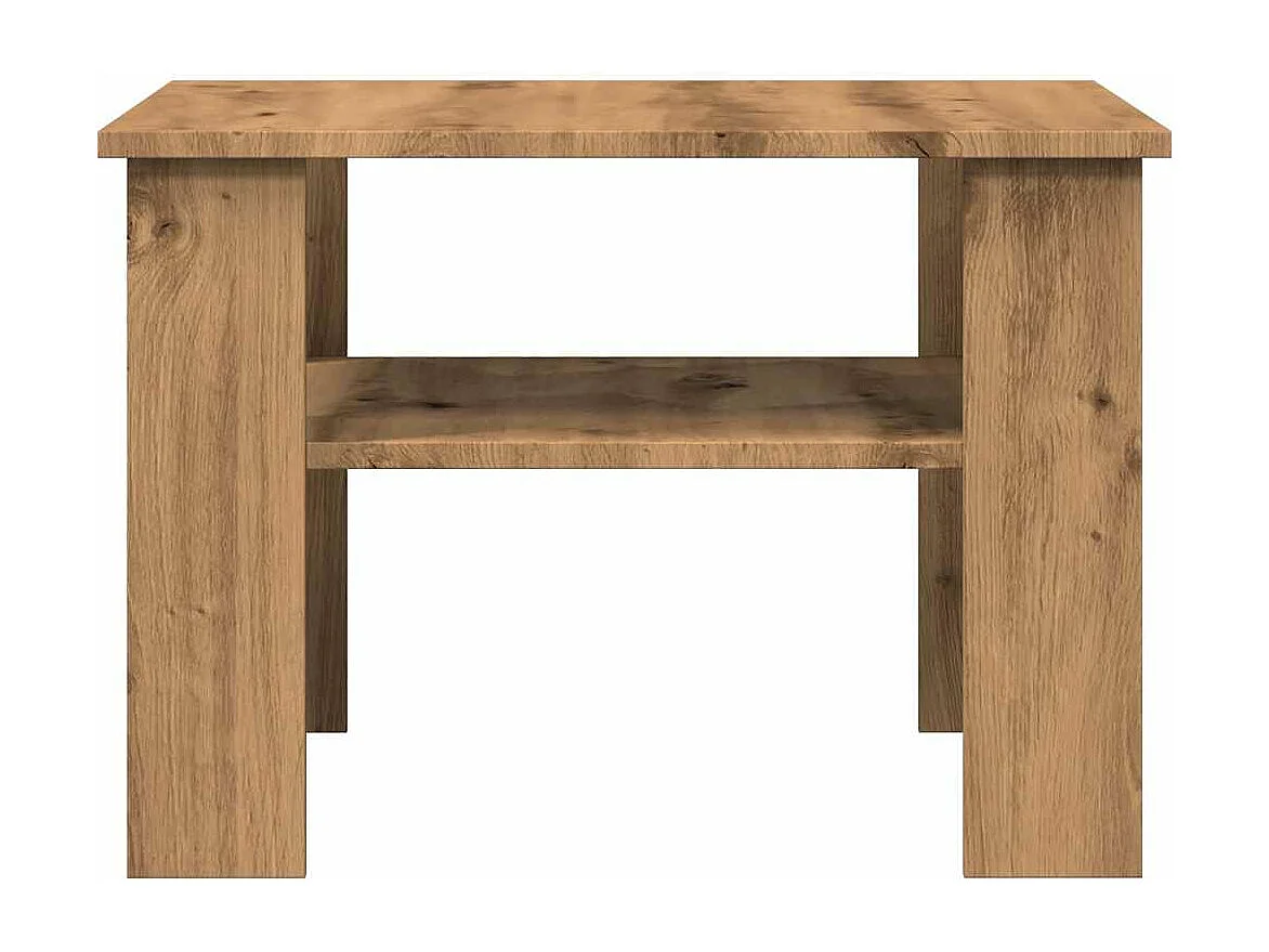 Mesa de centro feita à mão em carvalho 60x60x42cm madeira de engenharia