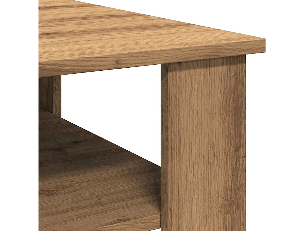 Mesa de centro feita à mão em carvalho 60x60x42cm madeira de engenharia