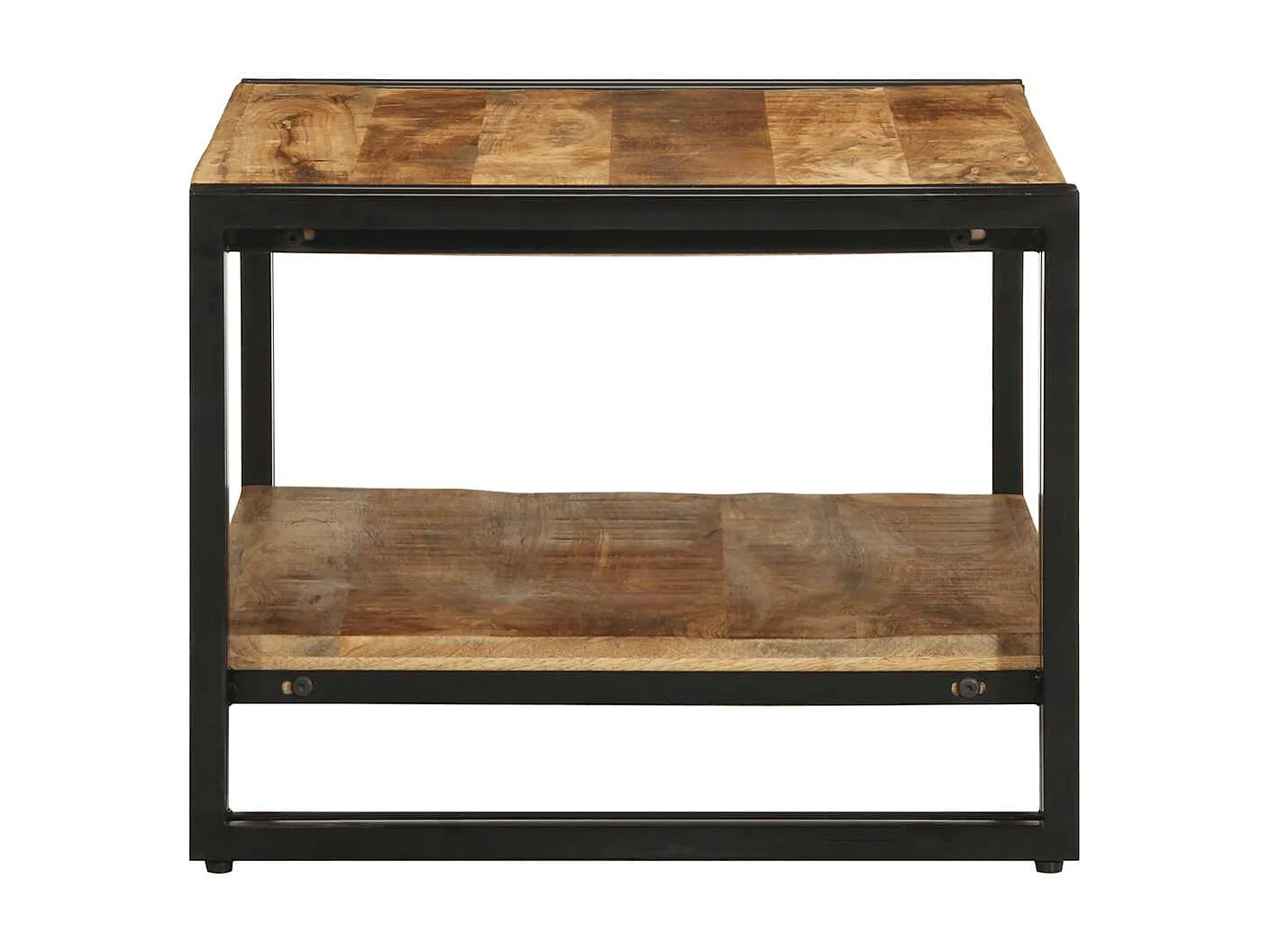 Mesa de centro 70x50x38 cm madeira maciça de manga crua