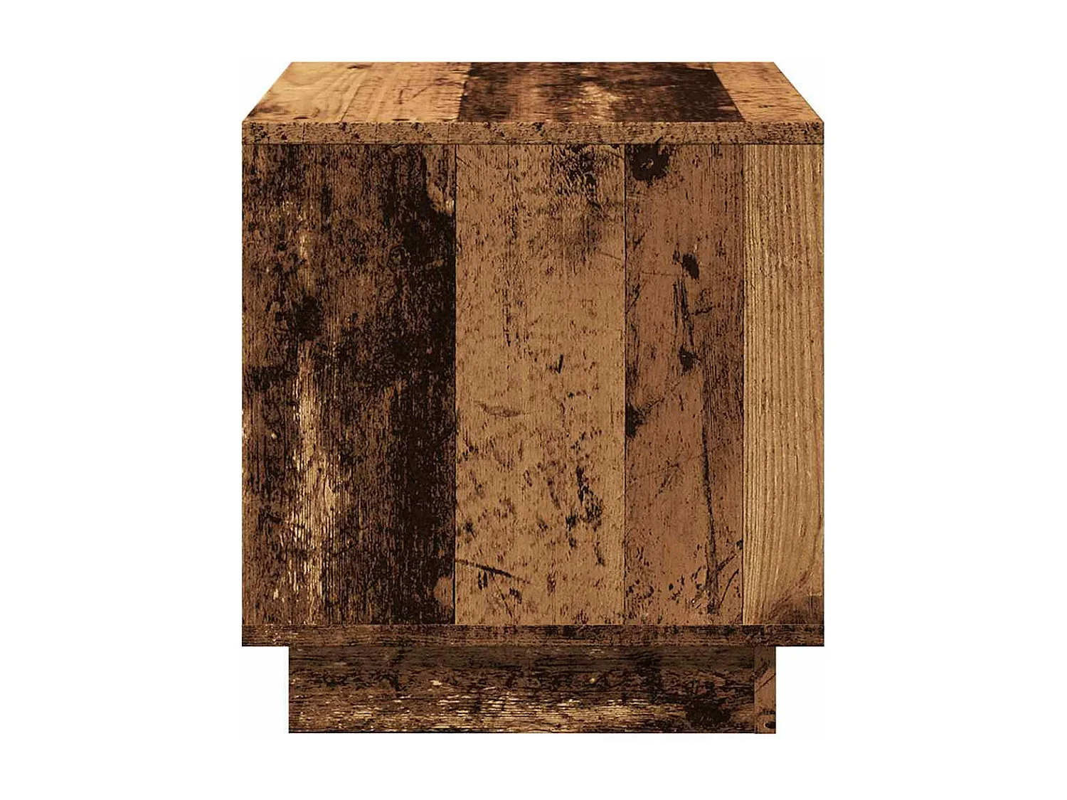 Mesa de centro madera vieja 40x40x43 cm madera contrachapada