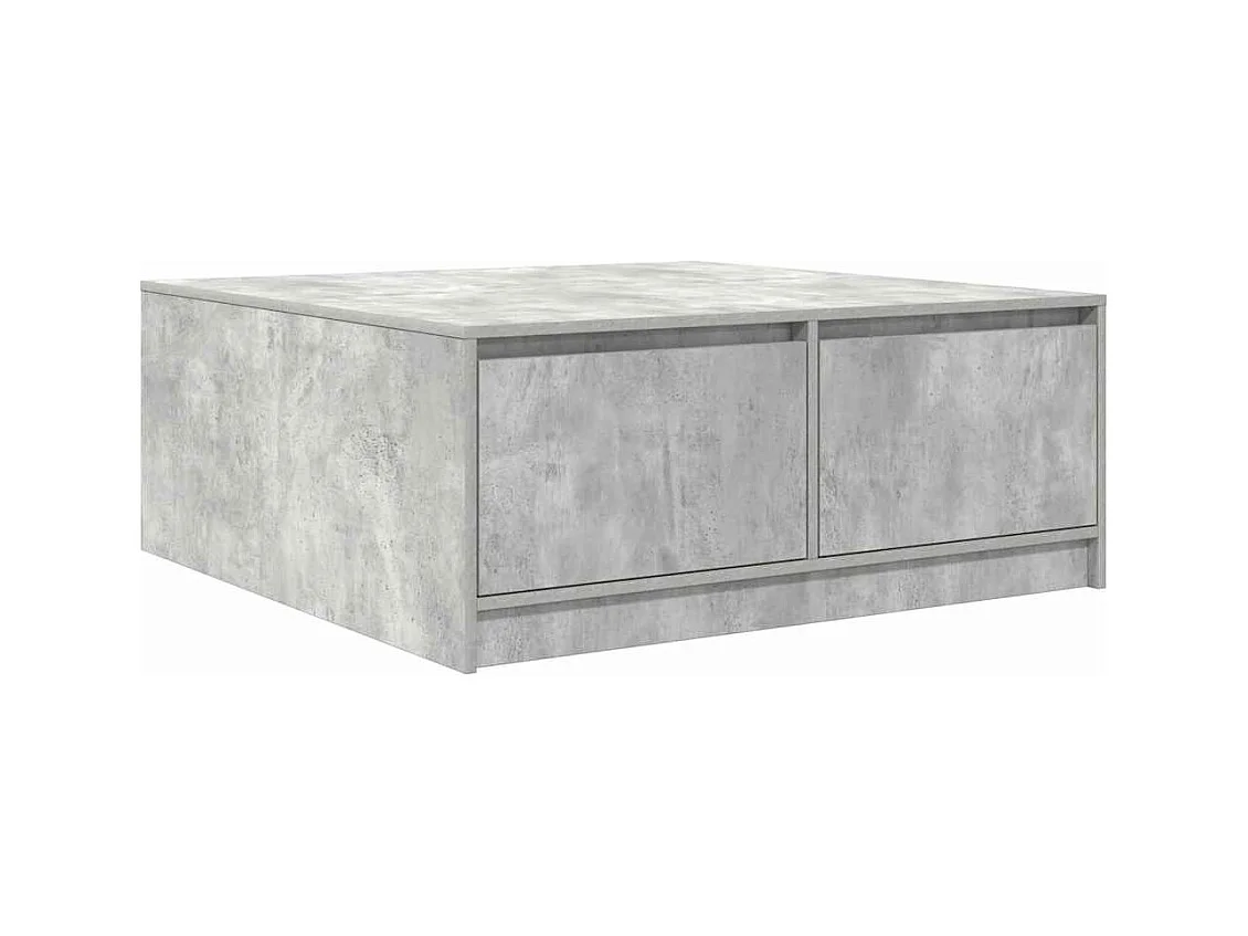 Couchtisch mit Schubladen Betongrau 100x100x40 cm