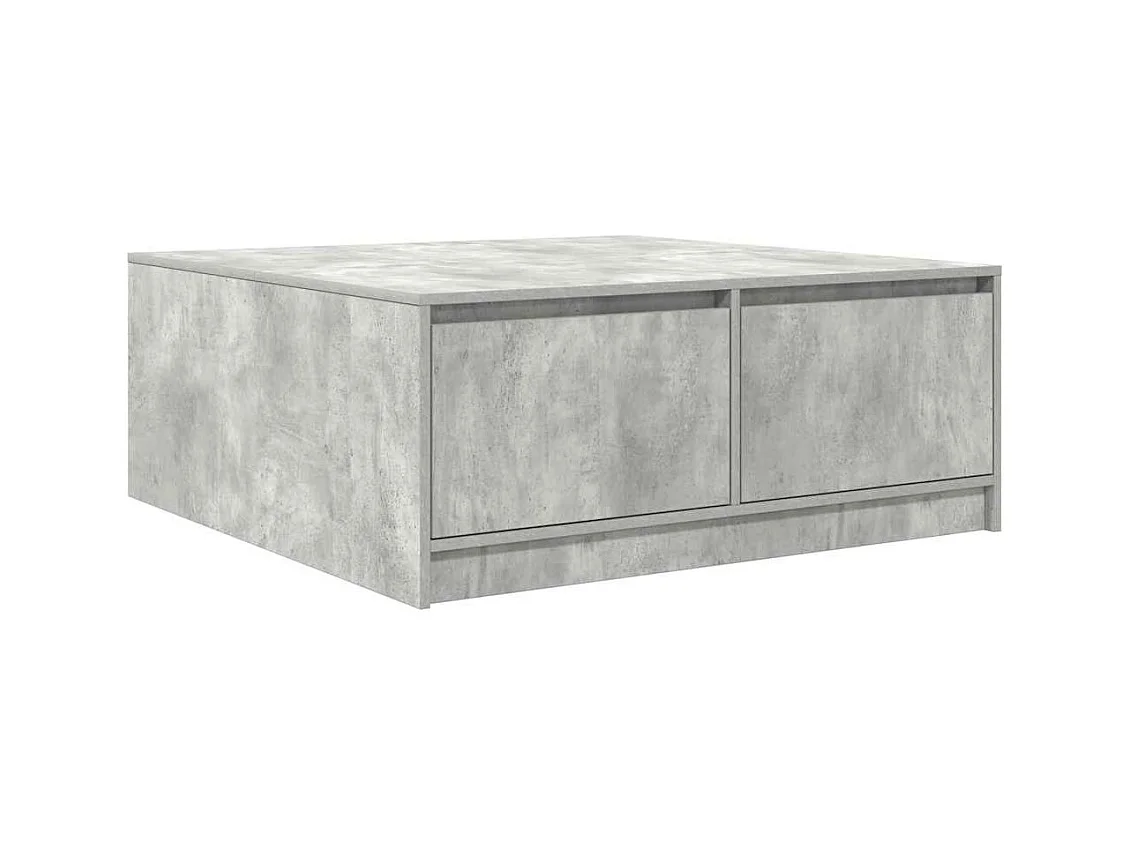 Couchtisch mit Schubladen Betongrau 100x100x40 cm