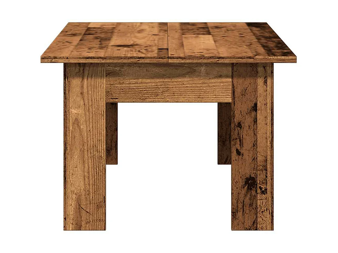 Table basse vieux bois 100x60x42 cm bois d'ingénierie