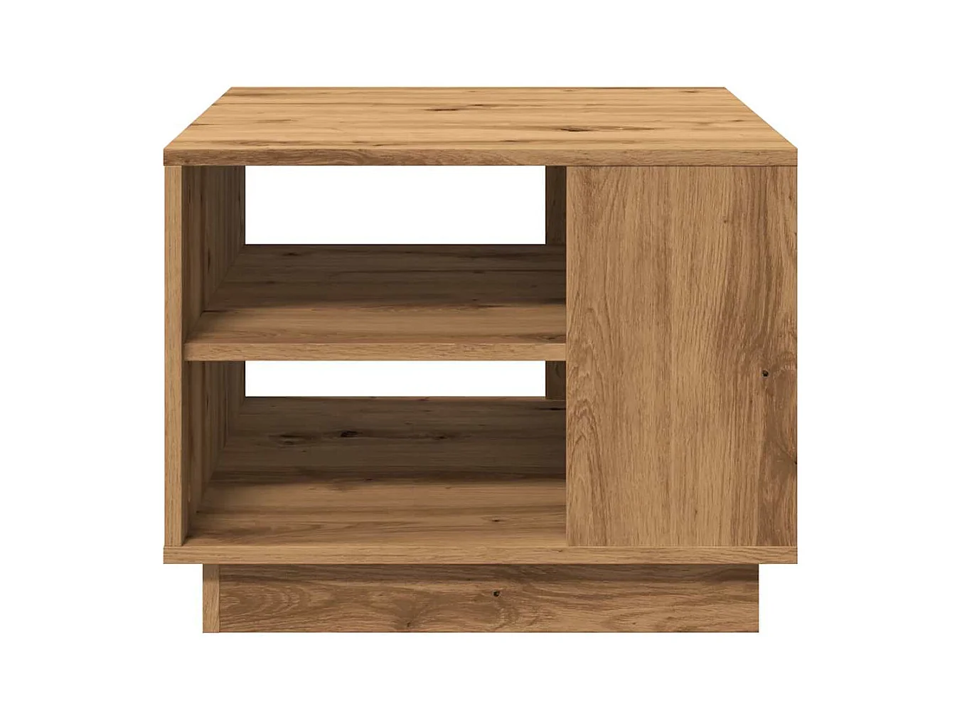 Tavolino artigianale in rovere 55x55x42 cm in legno ingegnerizzato
