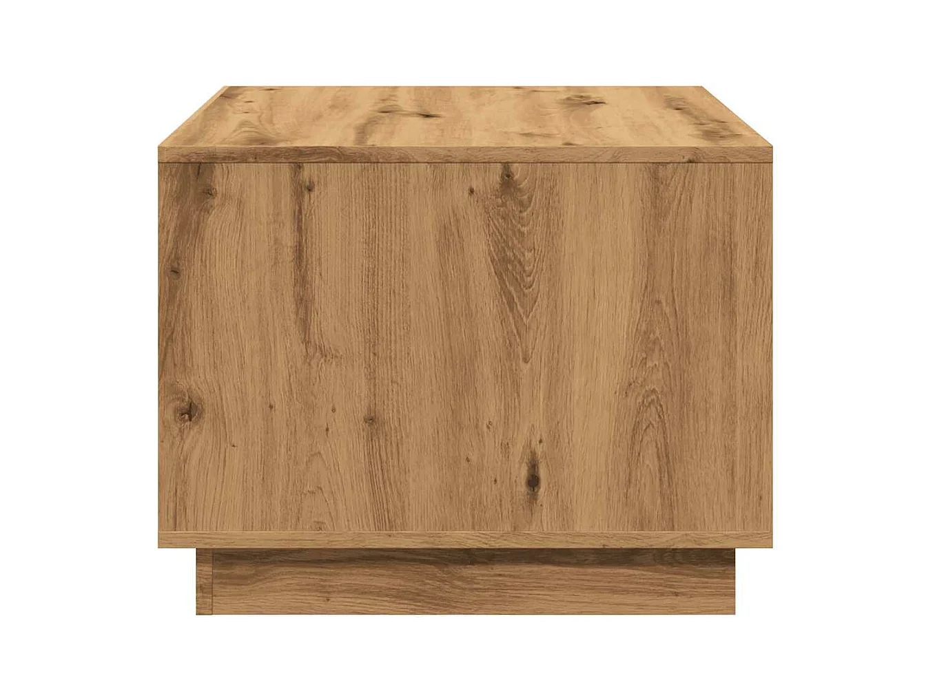 Tavolino artigianale in rovere 55x55x42 cm in legno ingegnerizzato