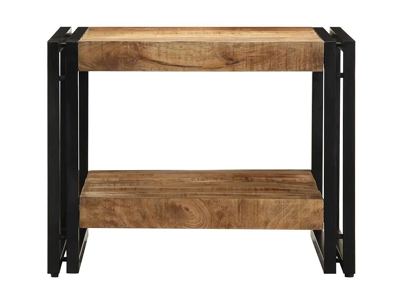 Table basse 50x50x38 cm bois de manguier massif brut