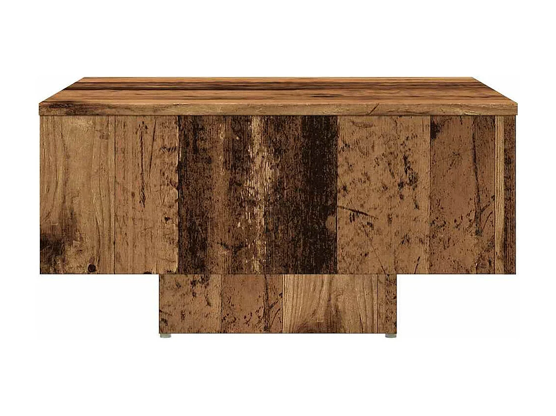 Salontafel oud hout 60x60x31,5 cm bewerkt hout