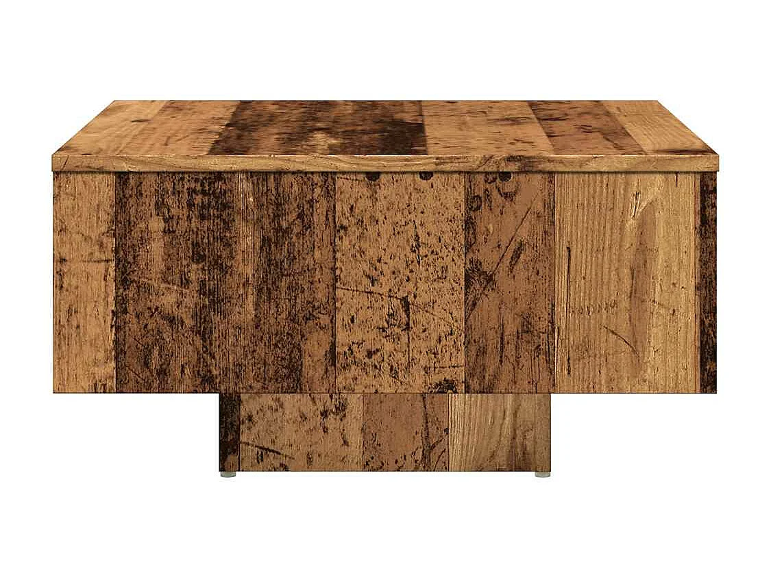 Salontafel oud hout 60x60x31,5 cm bewerkt hout