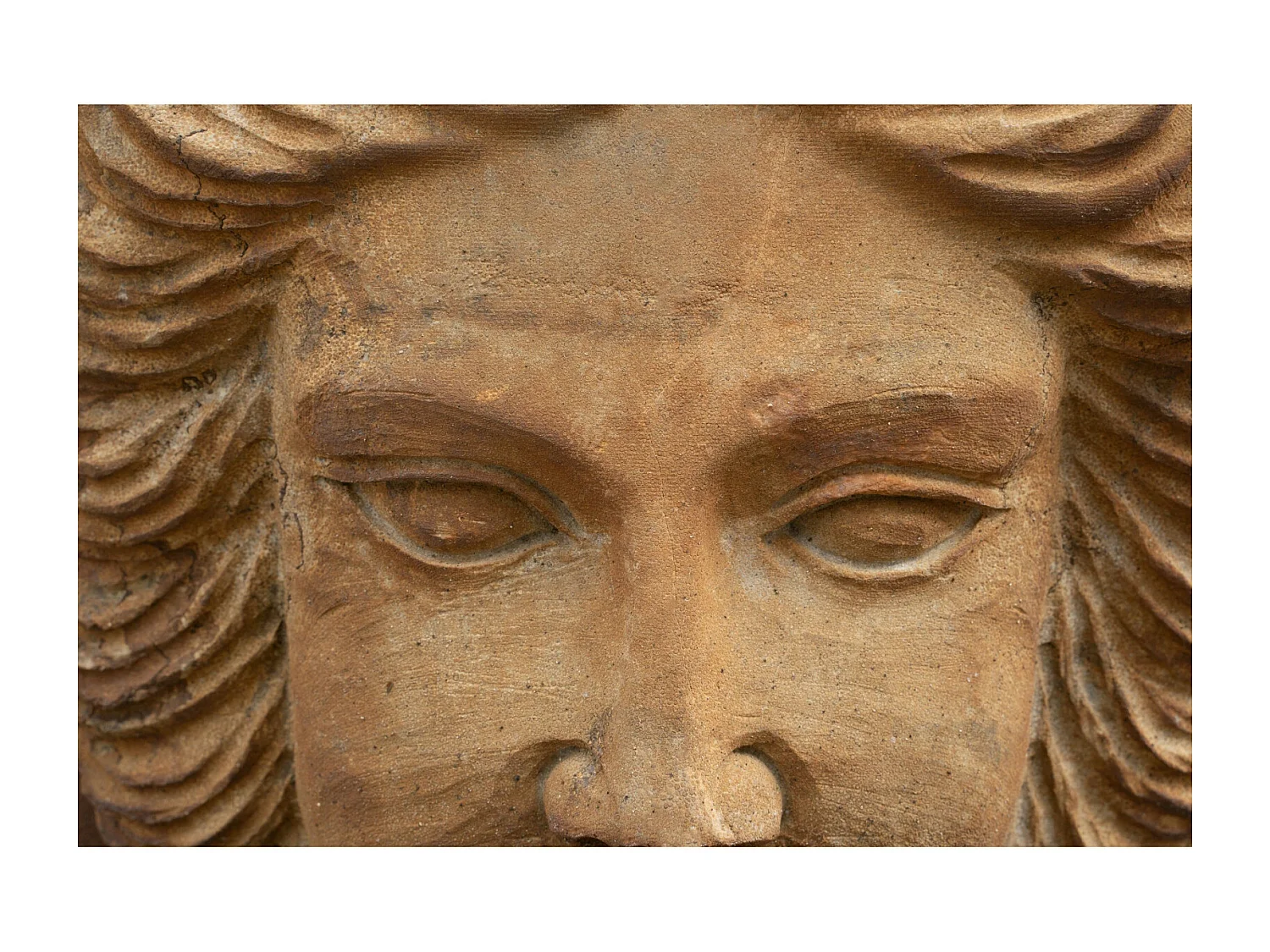 BISCOTTINI Fontaine - Mur en Pierre - Décorative - Fontaine de Jardin - Extérieur - Fontaine Murale - Décoration Murale - Décoration de Jardin - 40x21x40cm