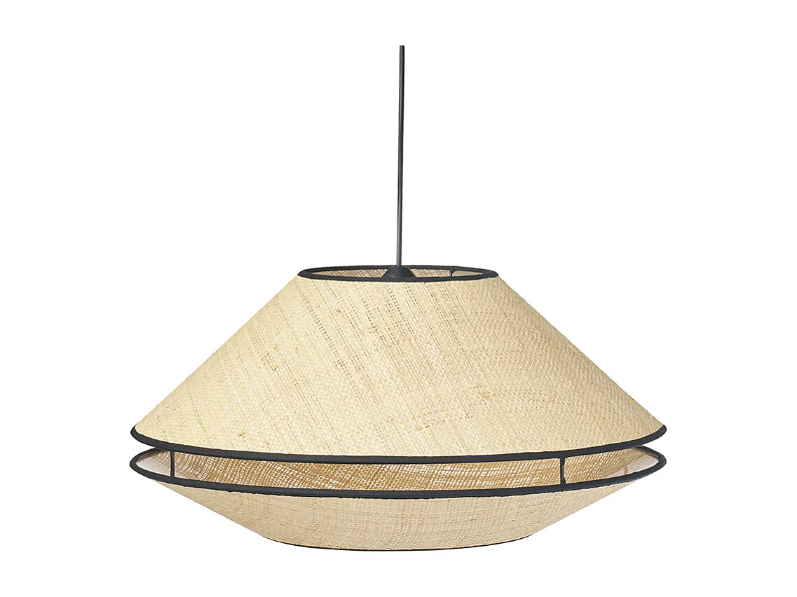 Suspension en rabane naturelle D50 cm KOYA