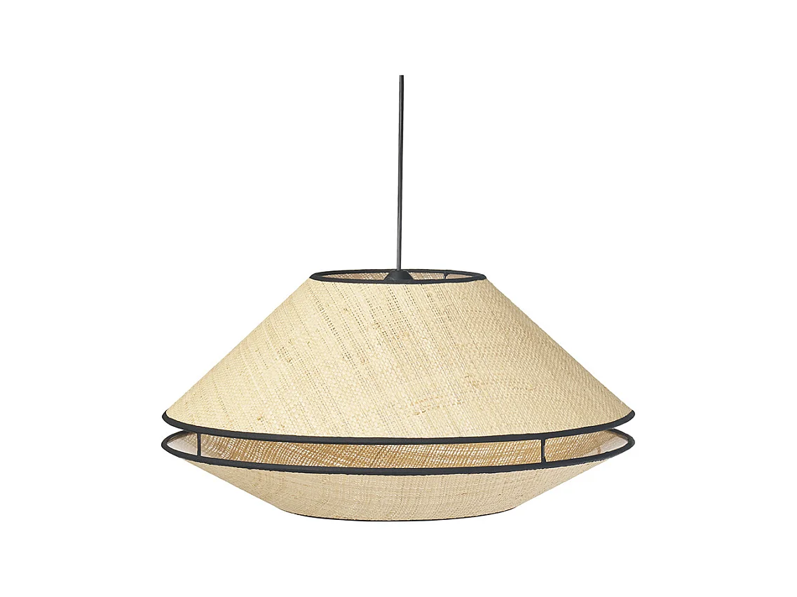 Natürliche Rattan-Hängelampe D50 cm KOYA