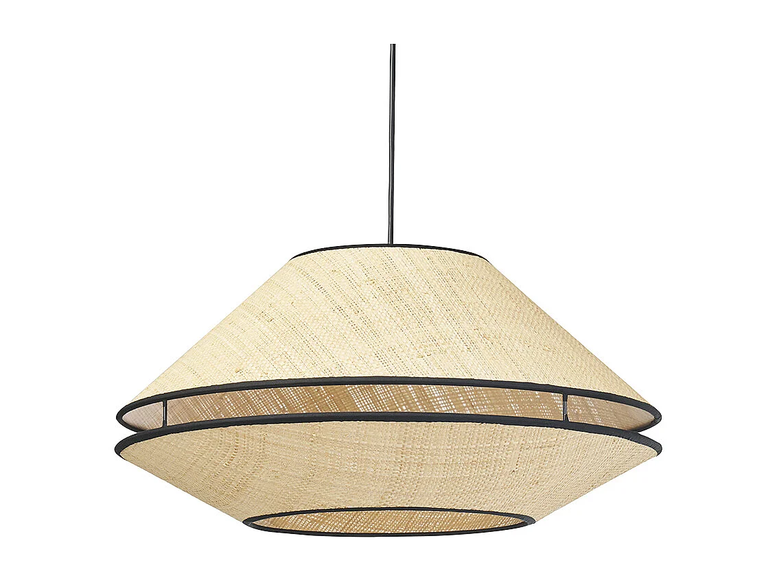 Natürliche Rattan-Hängelampe D50 cm KOYA