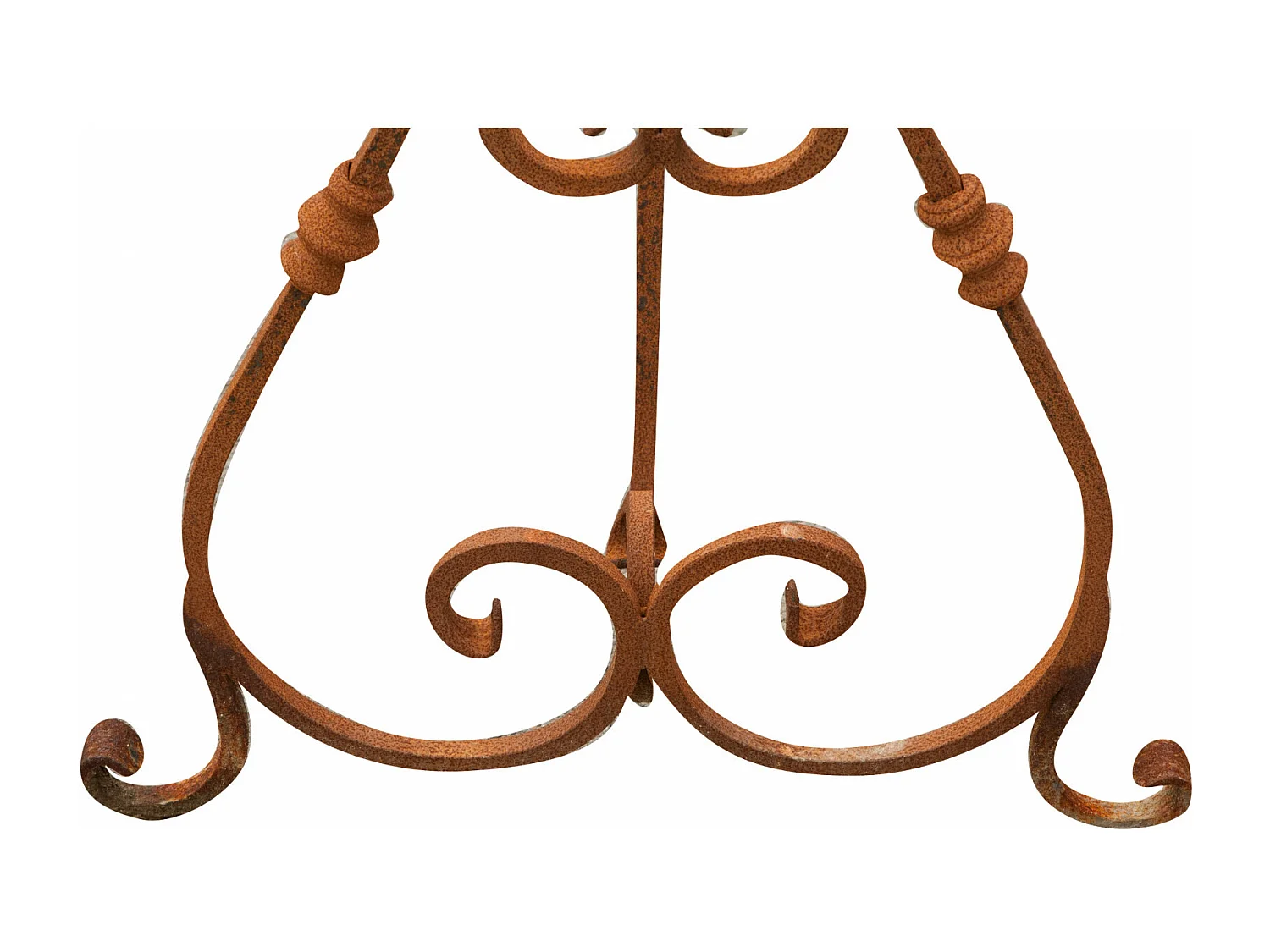 BISCOTTINI Banc - Finition Fer Forgé Rouge - Banc de Bureau - Banc de Jardin - Mobilier - Banc de Café - Balcon - Terrasse - 110x50x72 cm