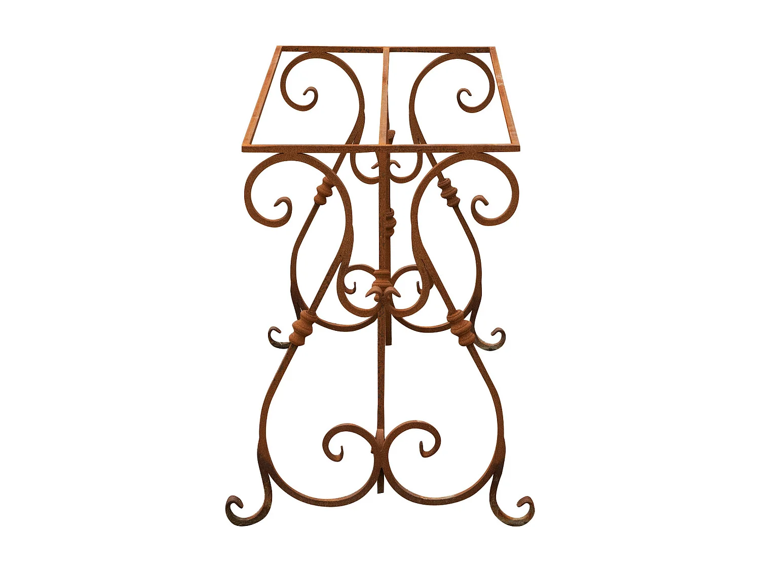 BISCOTTINI Banc - Finition Fer Forgé Rouge - Banc de Bureau - Banc de Jardin - Mobilier - Banc de Café - Balcon - Terrasse - 110x50x72 cm