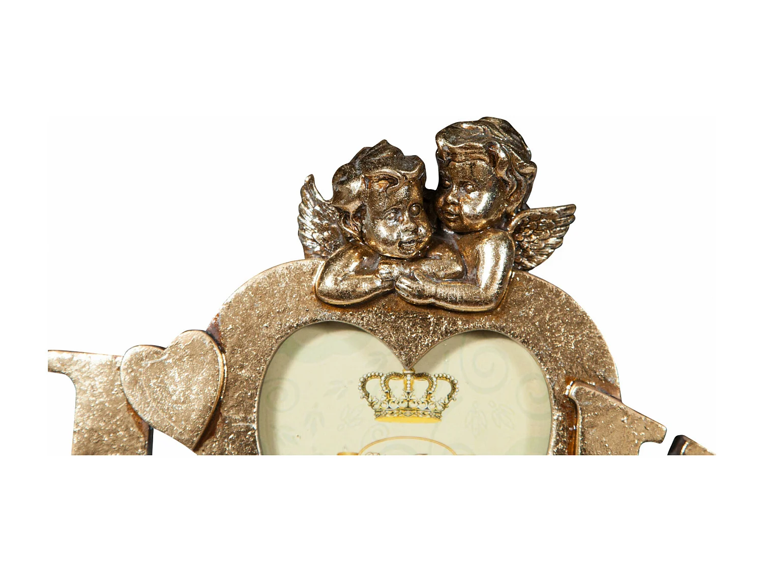 Cadre Photo BISCOTTINI - Finition Or Antique - Cadre d'Image - Présentoir - Décoratif - Décoration d'Intérieur - Salon - Salle à Manger - 23x13x18cm