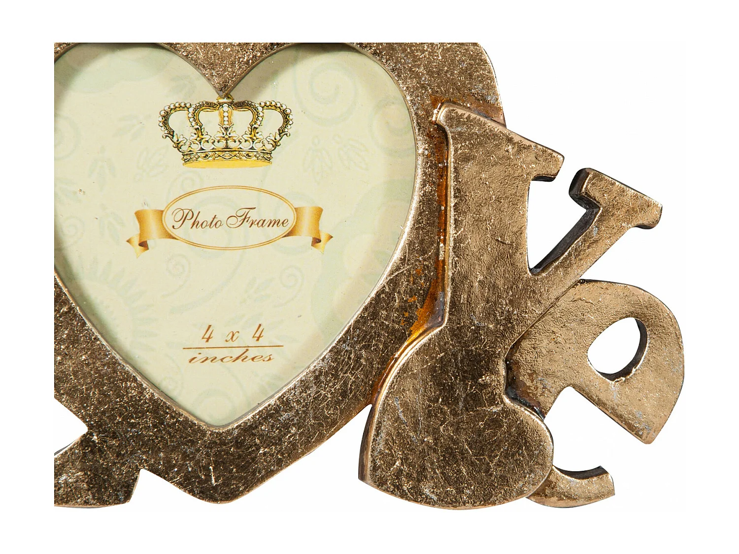 Cadre Photo BISCOTTINI - Finition Or Antique - Cadre d'Image - Présentoir - Décoratif - Décoration d'Intérieur - Salon - Salle à Manger - 23x13x18cm