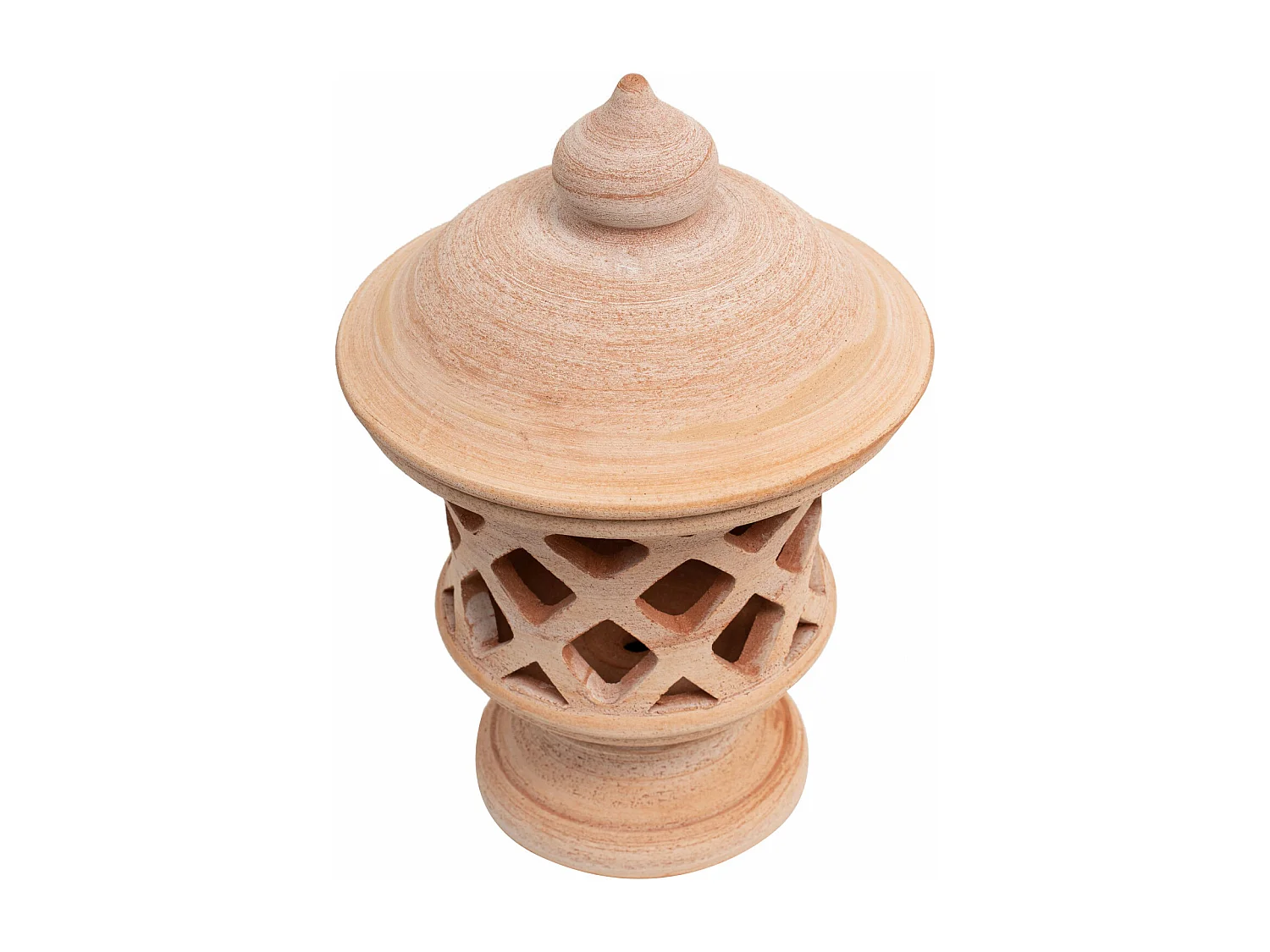 BISCOTTINI Lanterne murale - Terre cuite - Porte-bougie - Jardin - Extérieur - Mobilier - Décoratif - Décoration de jardin - 30x30x46 cm