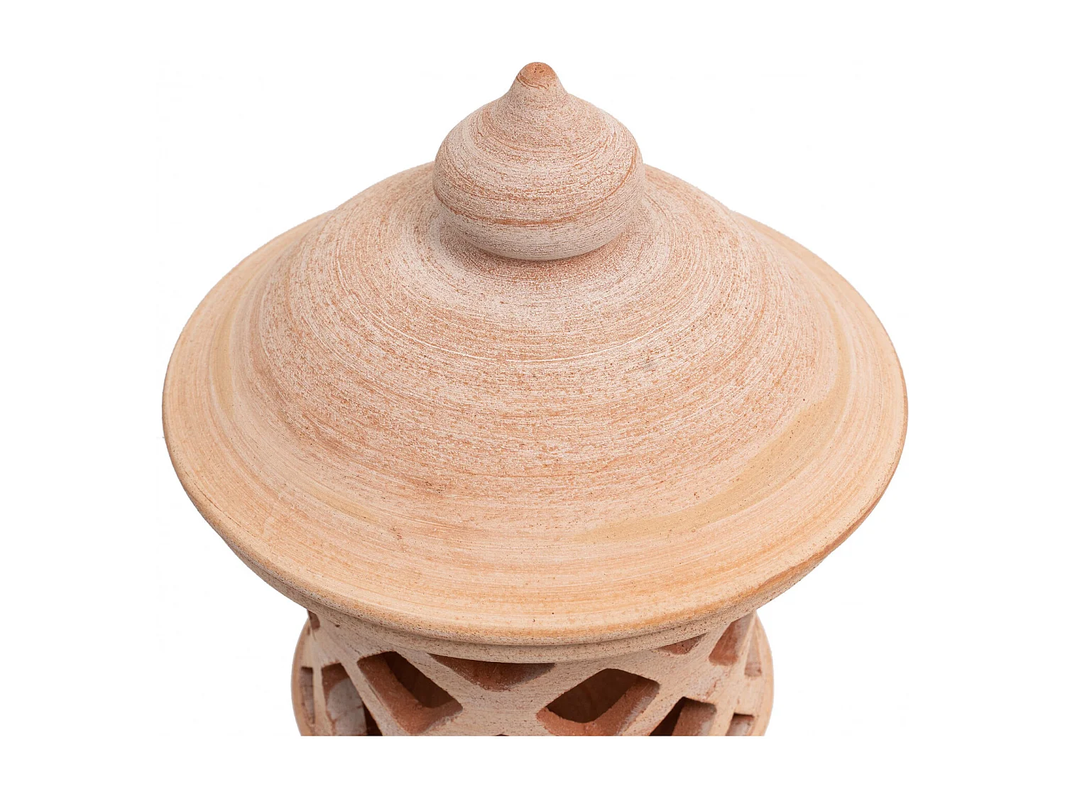 BISCOTTINI Lanterne murale - Terre cuite - Porte-bougie - Jardin - Extérieur - Mobilier - Décoratif - Décoration de jardin - 30x30x46 cm