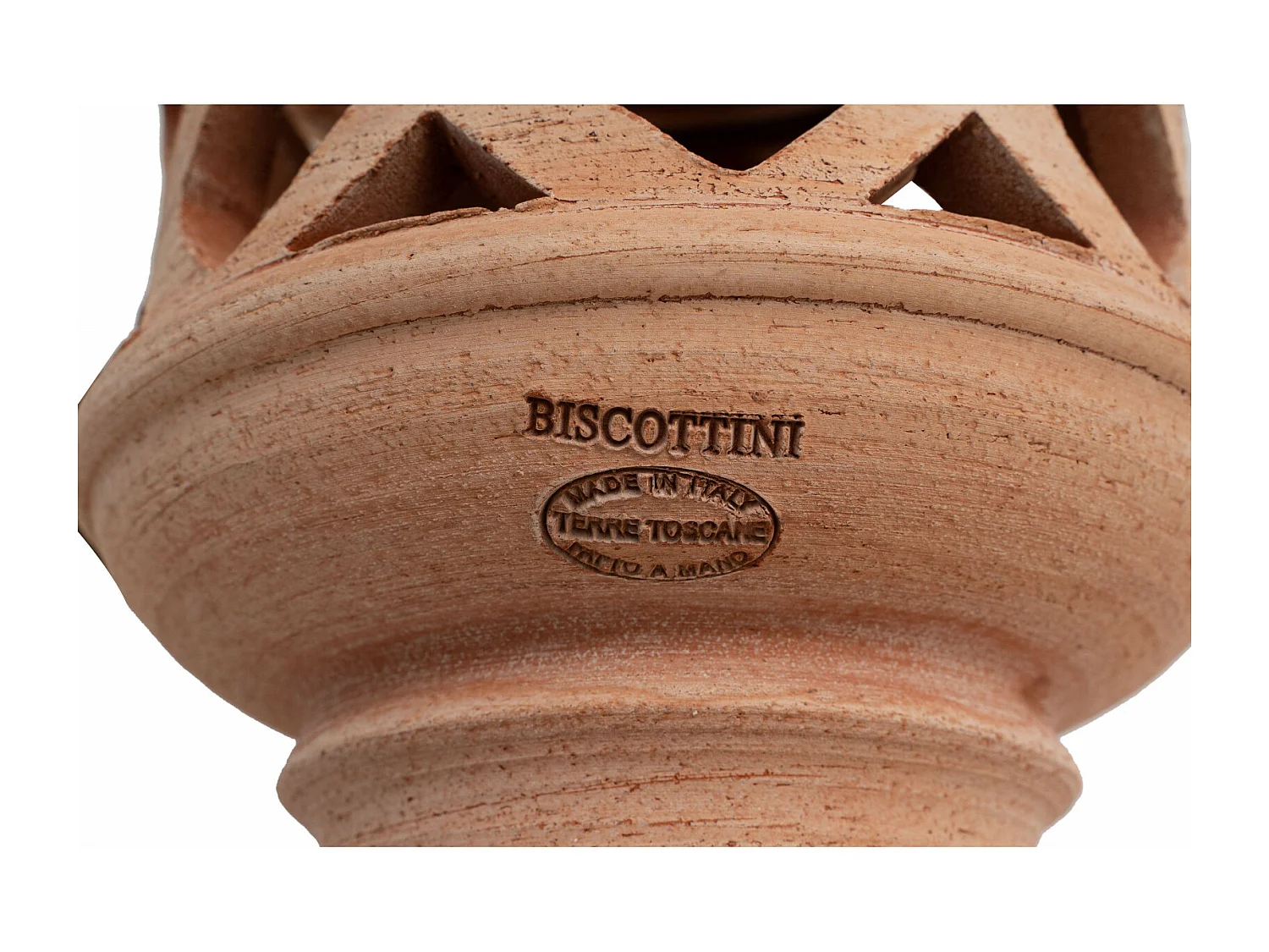 BISCOTTINI Lanterne murale - Terre cuite - Porte-bougie - Jardin - Extérieur - Mobilier - Décoratif - Décoration de jardin - 30x30x46 cm