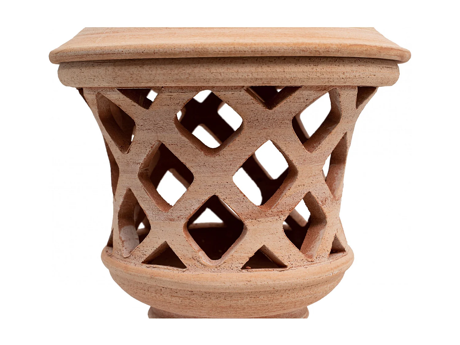 BISCOTTINI Lanterne murale - Terre cuite - Porte-bougie - Jardin - Extérieur - Mobilier - Décoratif - Décoration de jardin - 30x30x46 cm