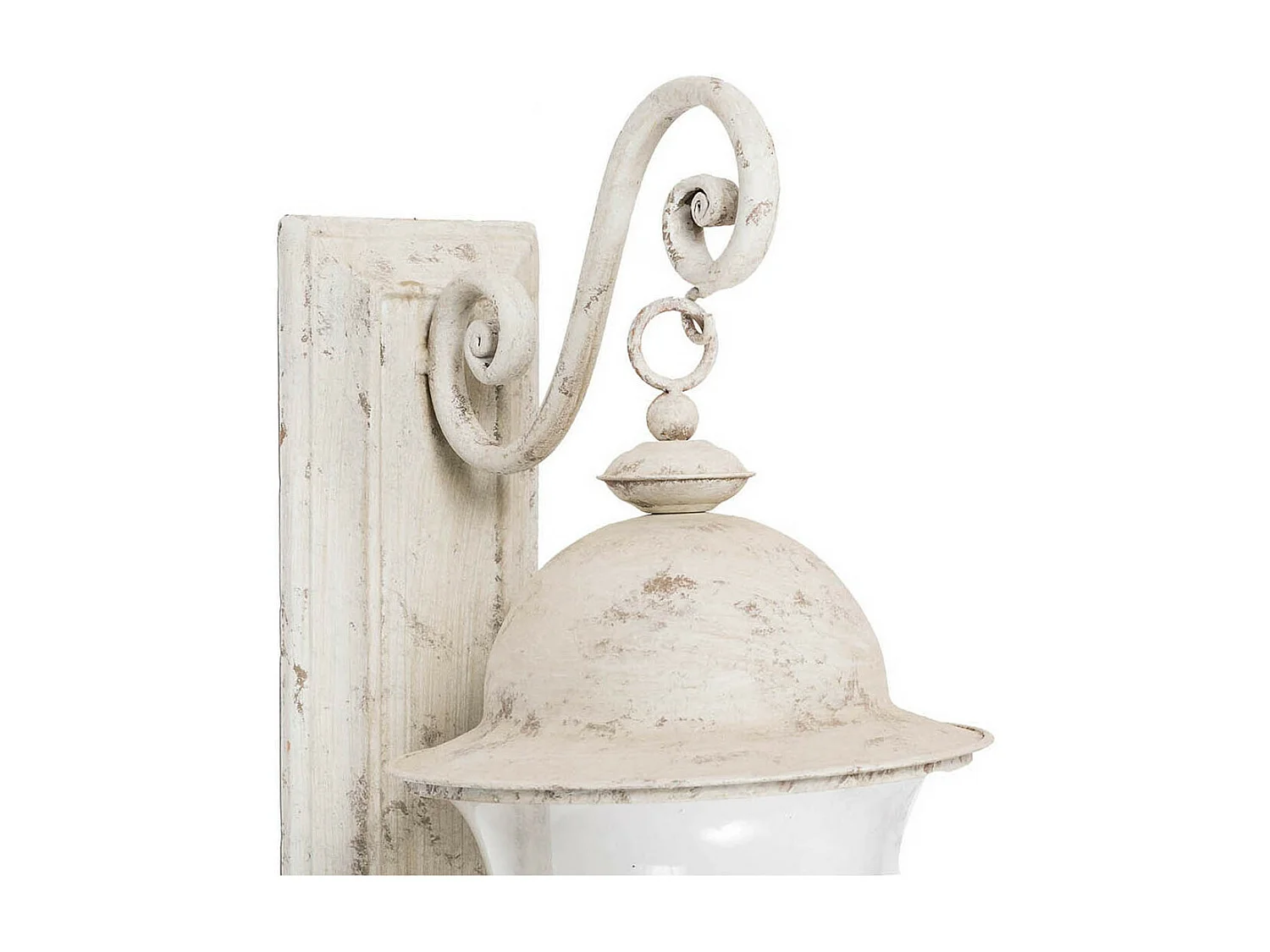 BISCOTTINI Applique murale - Finition blanc antique - Extérieur - Mobilier de jardin - Décoratif - Applique murale design - 28x20x54,5 cm