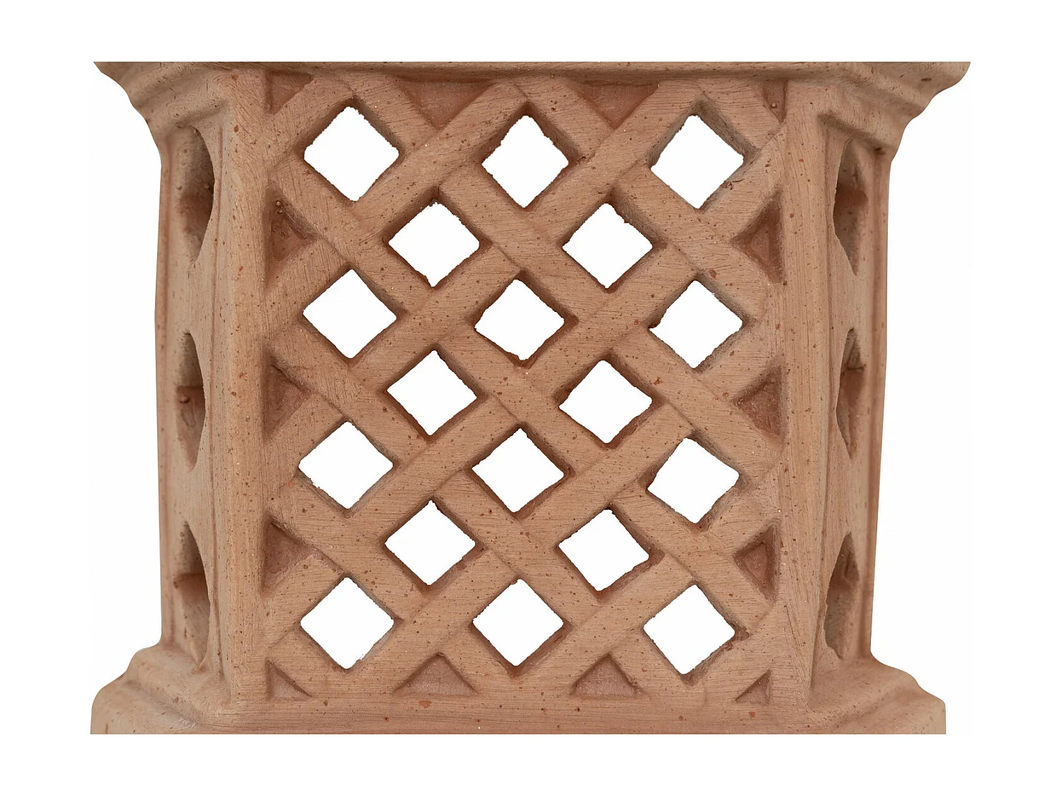 Lanterne en terre cuite BISCOTTINI - Parfait comme porte-bougie - Jardin - Design extérieur - Mobilier - Décoratif - Applique murale design - 25x10x36cm