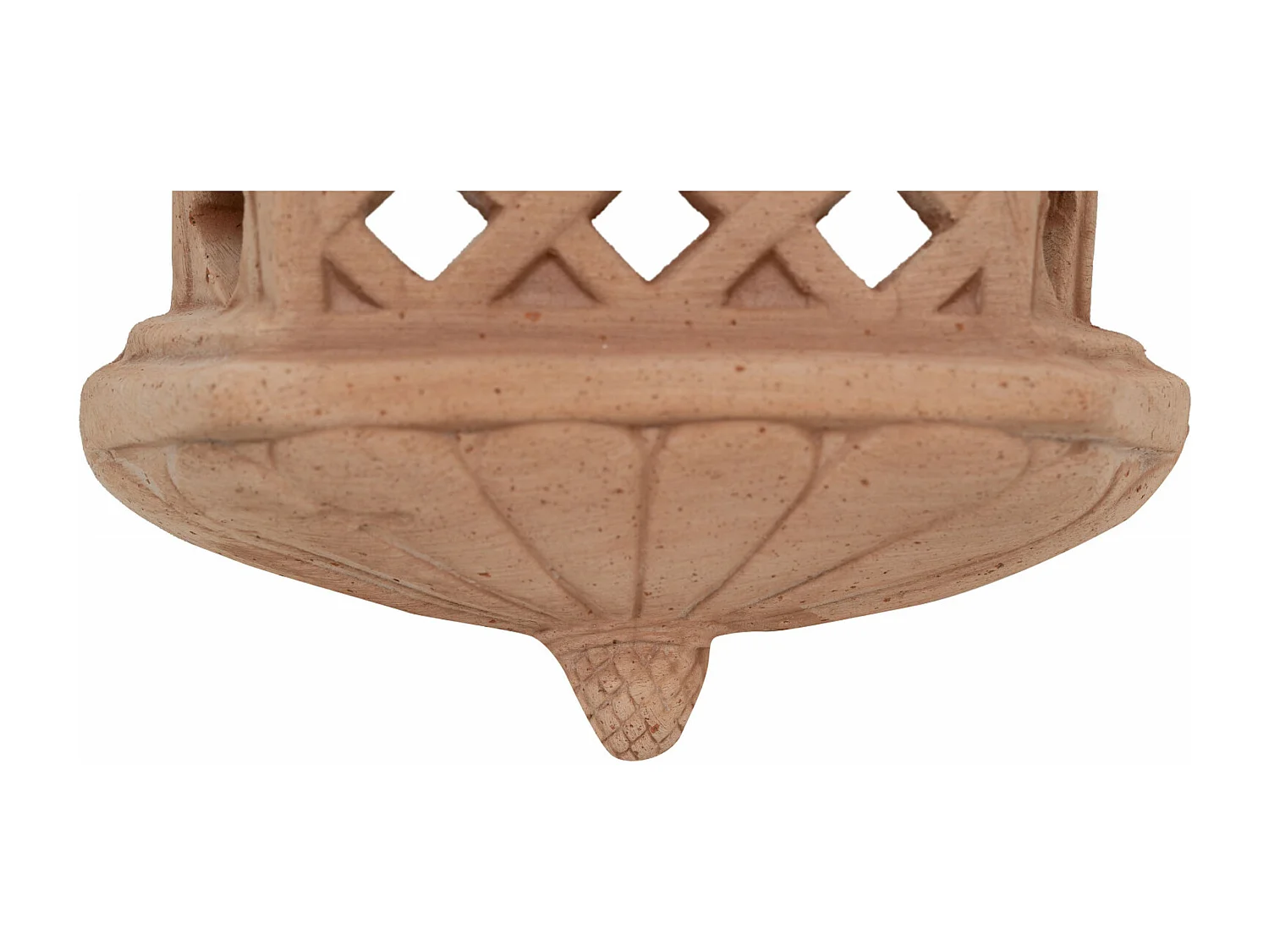 Lanterne en terre cuite BISCOTTINI - Parfait comme porte-bougie - Jardin - Design extérieur - Mobilier - Décoratif - Applique murale design - 25x10x36cm