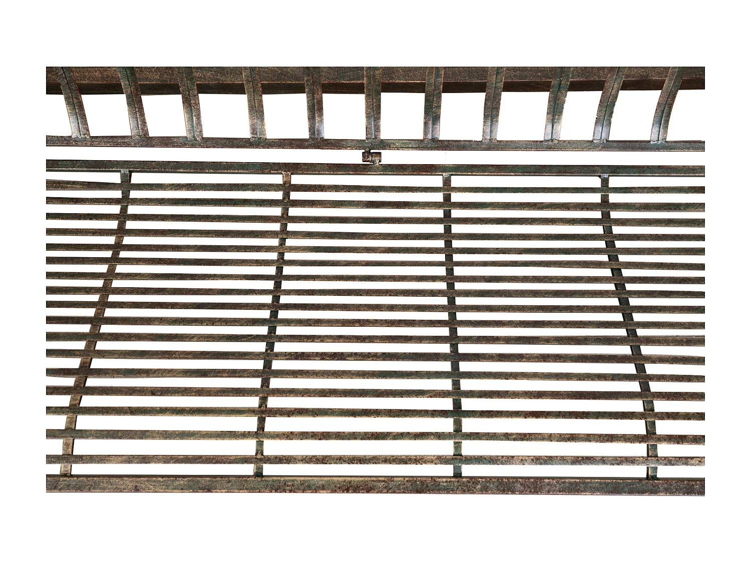 BISCOTTINI - Chaise balançoire - Fer forgé finition naturelle - Chaise de jardin - Chaise d'extérieur - Chaise de terrain de jeu - Terrasse - 248x100x220 cm