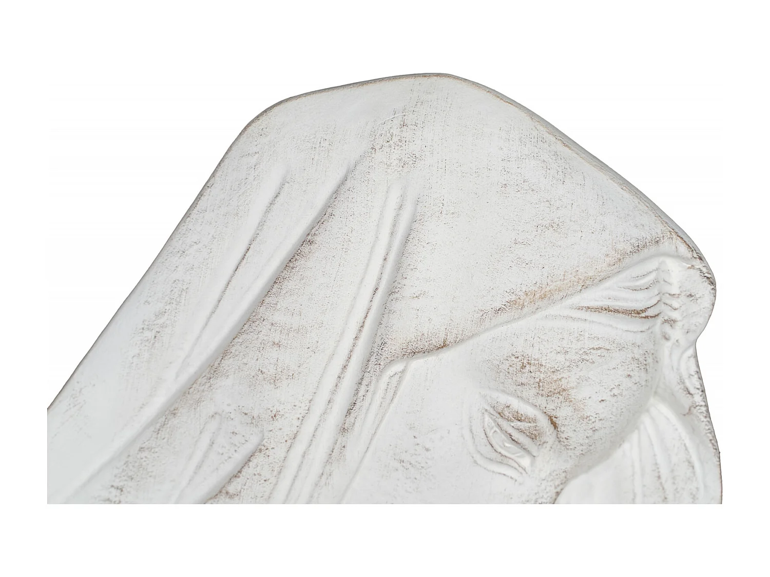 BISCOTTINI Décoration Murale - Finition Blanc Antique - Design Mural - Plaque Murale Décorative - Parfait pour le Salon - Salle à Manger - 23x4x32cm