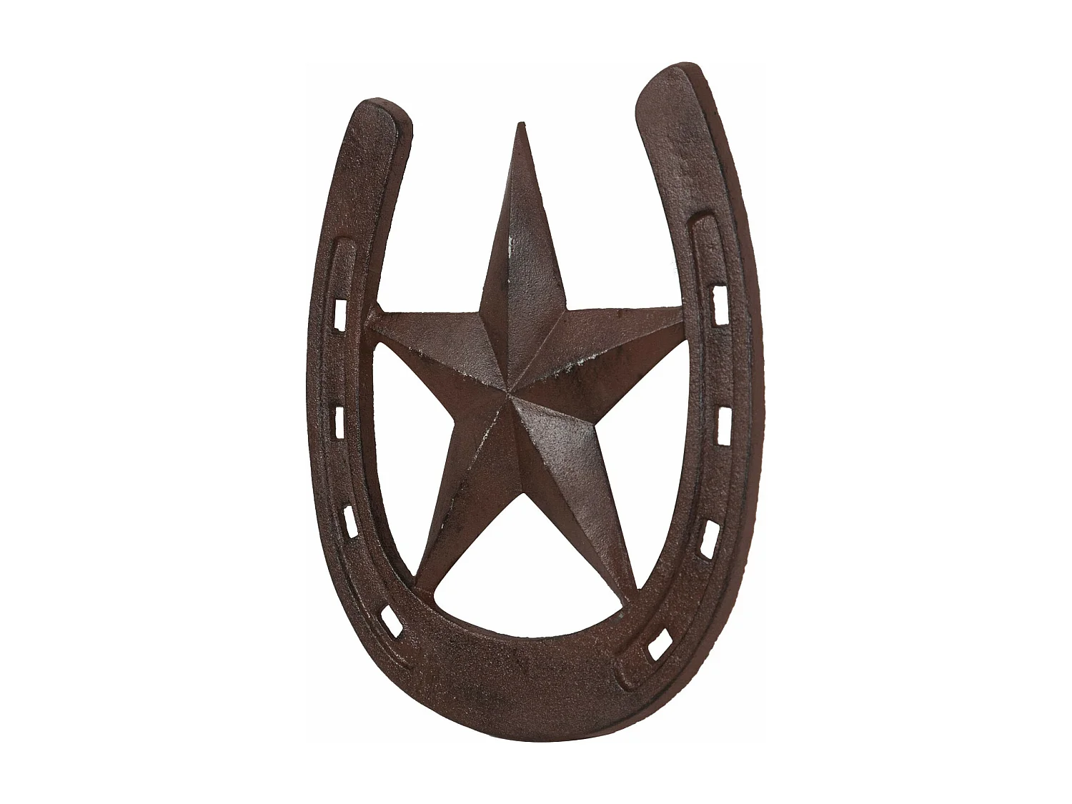 BISCOTTINI Décoration Murale - Finition Antique - Design Mural - Plaque Murale Décorative - Parfait pour le Salon - Salle à Manger - 31.5x1x29.5cm - Fer à Cheval