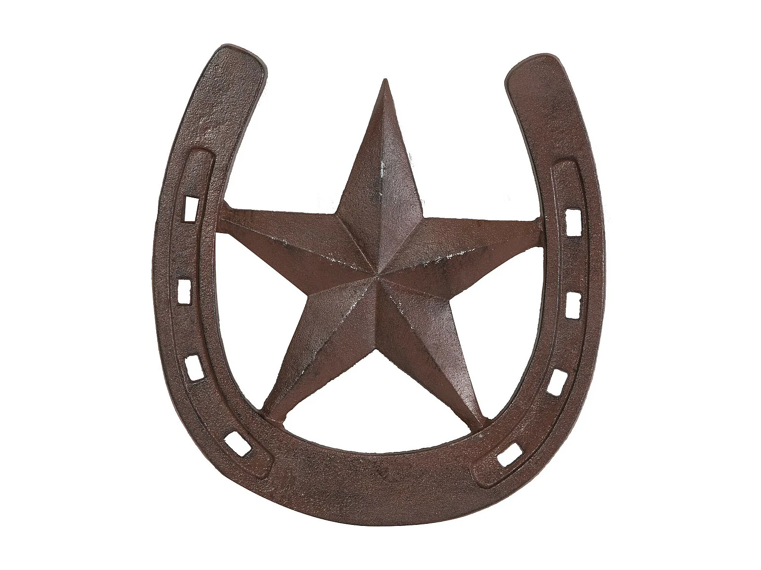 BISCOTTINI Décoration Murale - Finition Antique - Design Mural - Plaque Murale Décorative - Parfait pour le Salon - Salle à Manger - 31.5x1x29.5cm - Fer à Cheval