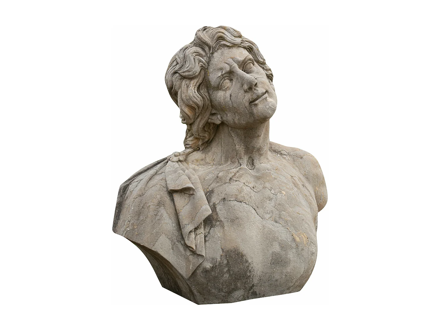 BISCOTTINI Statue - En Pierre - Design - Décorative - Parfait pour le Salon - Salle à Manger - Jardin - Présentation - 78x35x80cm - Décoration