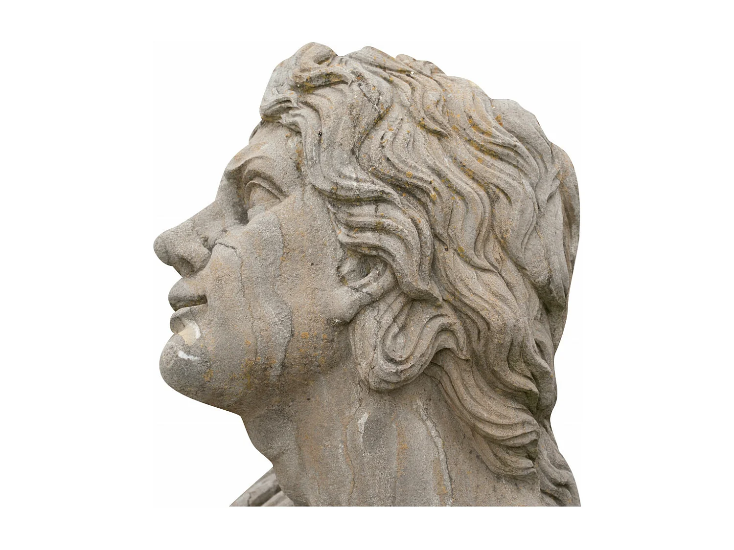 BISCOTTINI Statue - En Pierre - Design - Décorative - Parfait pour le Salon - Salle à Manger - Jardin - Présentation - 78x35x80cm - Décoration