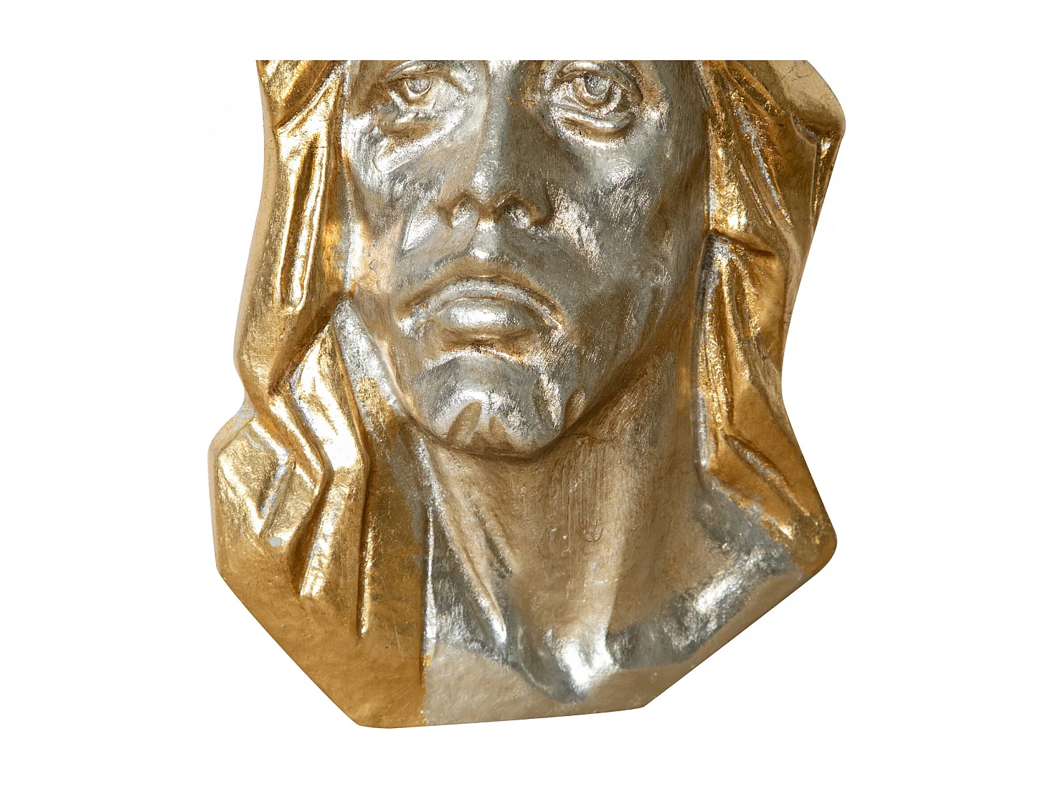 BISCOTTINI Décoration Murale - Finition Or et Argent Antique - Design Mural - Plaque Murale Décorative - Parfait pour le Salon - Salle à Manger - 20x6x29cm