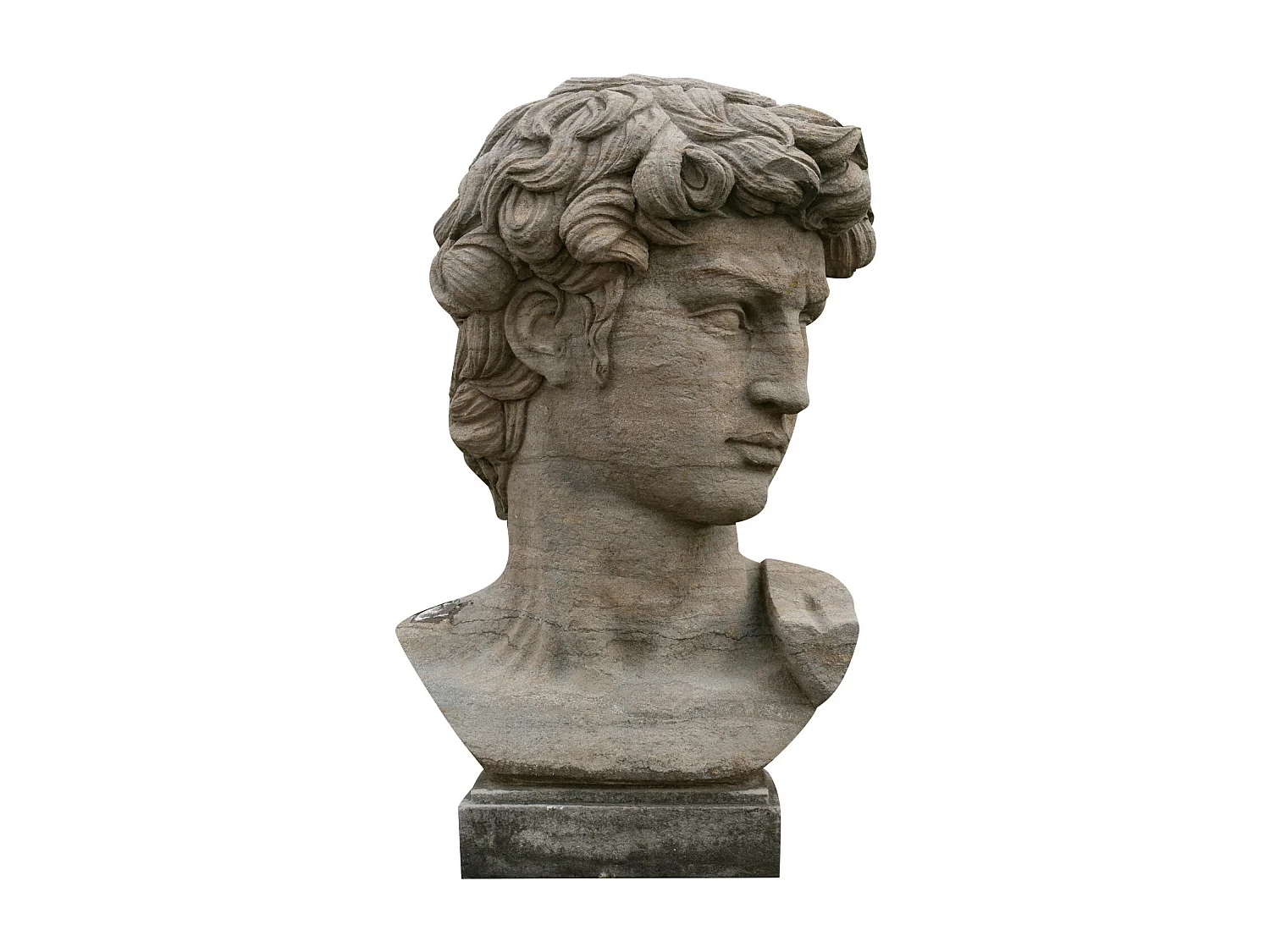 BISCOTTINI Statue - En Pierre - Design - Décorative - Parfait pour le Salon - Salle à Manger - Jardin - Présentation - 43x35x64cm - Décoration